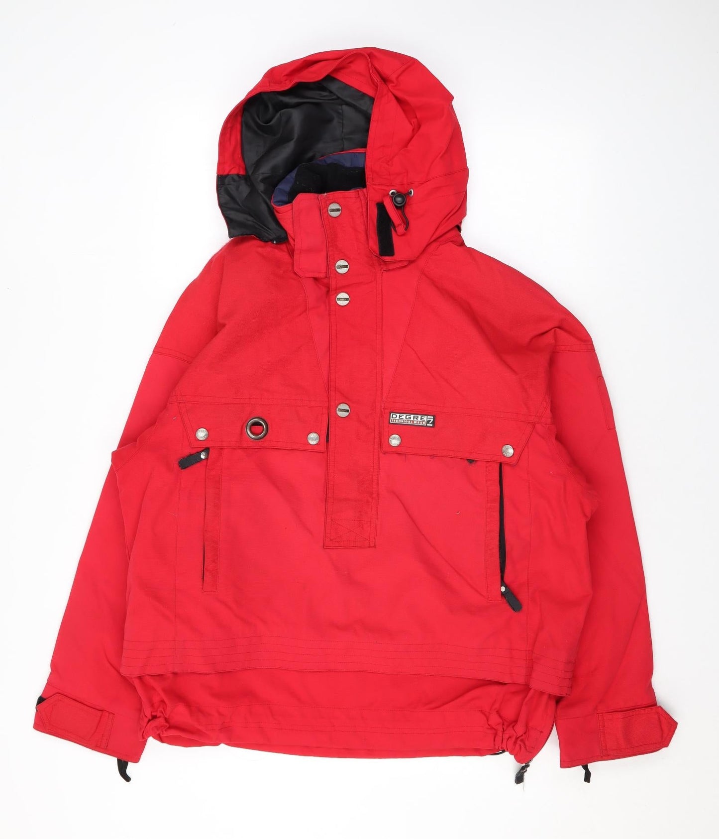 Mens UK Size S Degree 7 Red Rain Coat