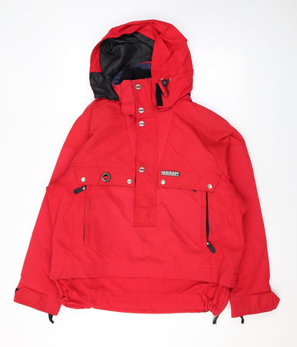 Mens UK Size S Degree 7 Red Rain Coat