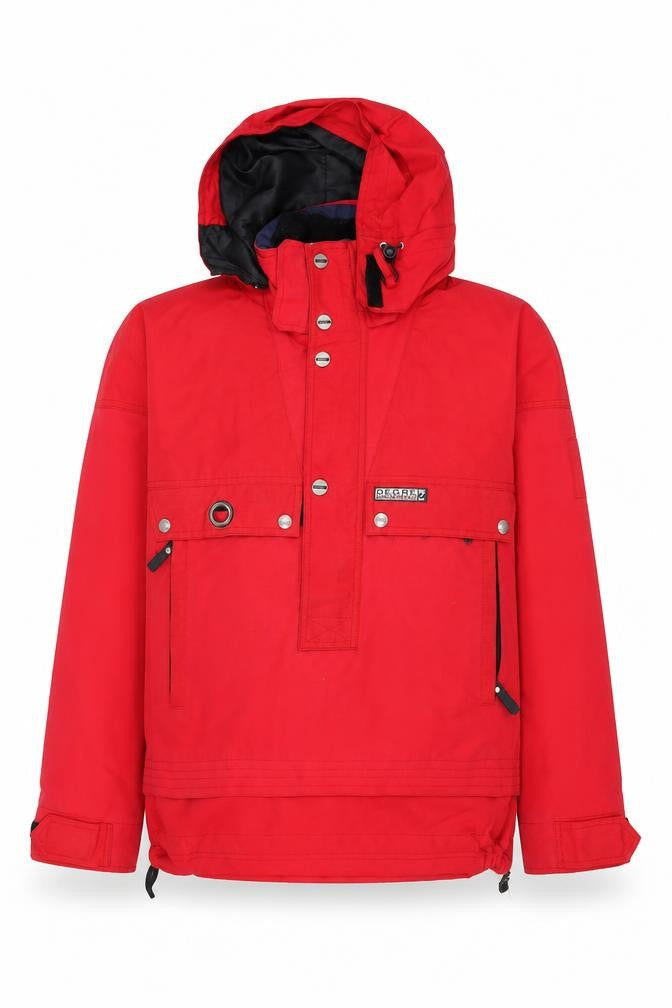 Mens UK Size S Degree 7 Red Rain Coat