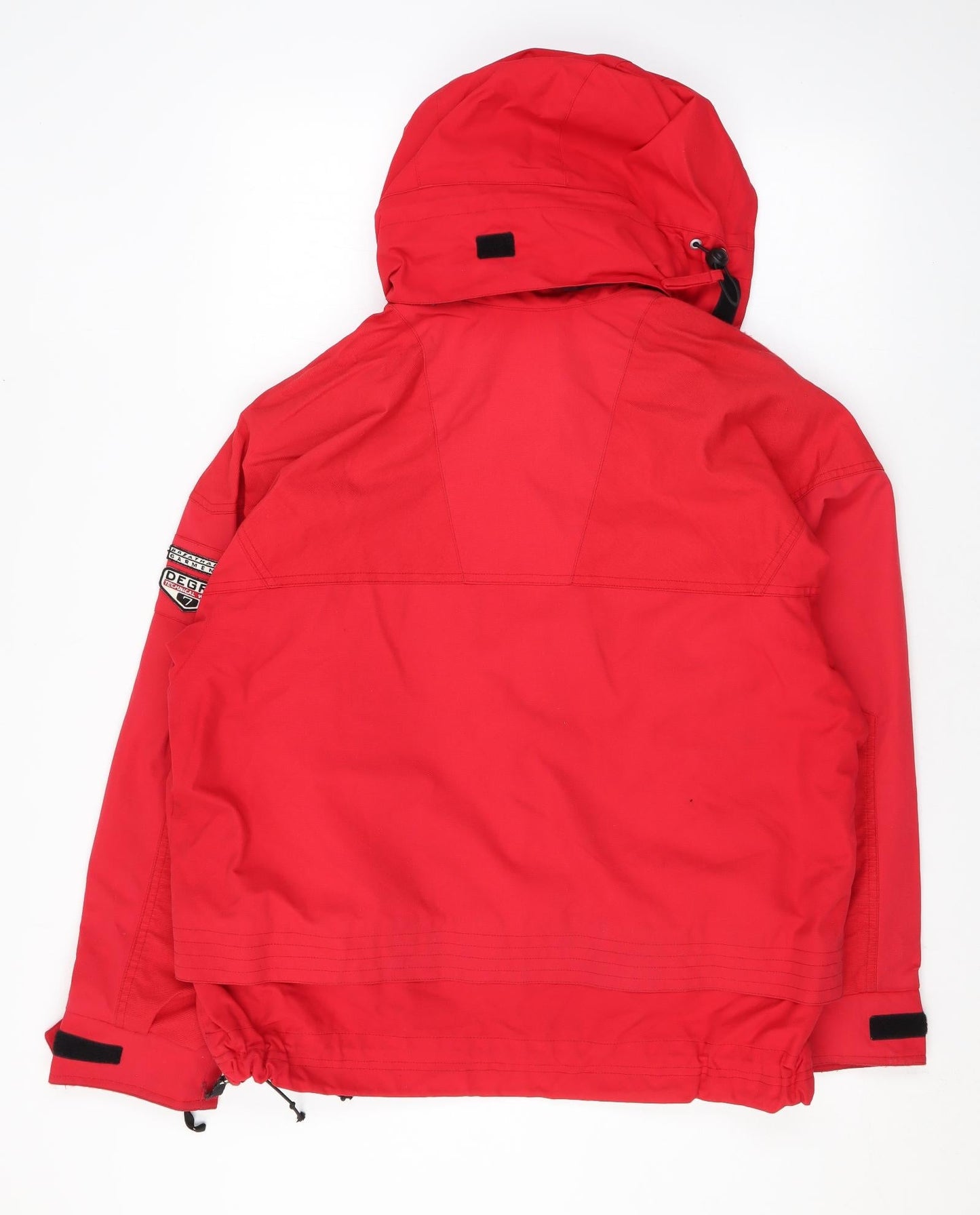 Mens UK Size S Degree 7 Red Rain Coat