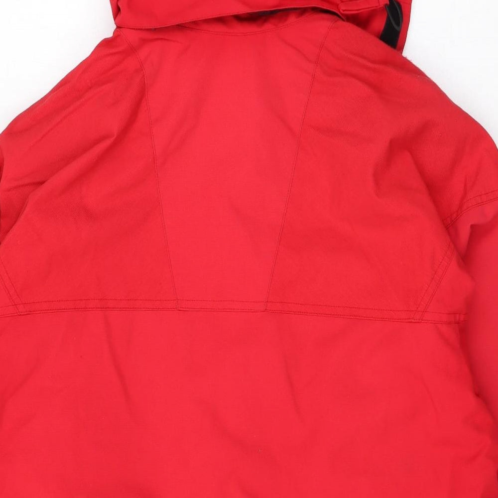 Mens UK Size S Degree 7 Red Rain Coat