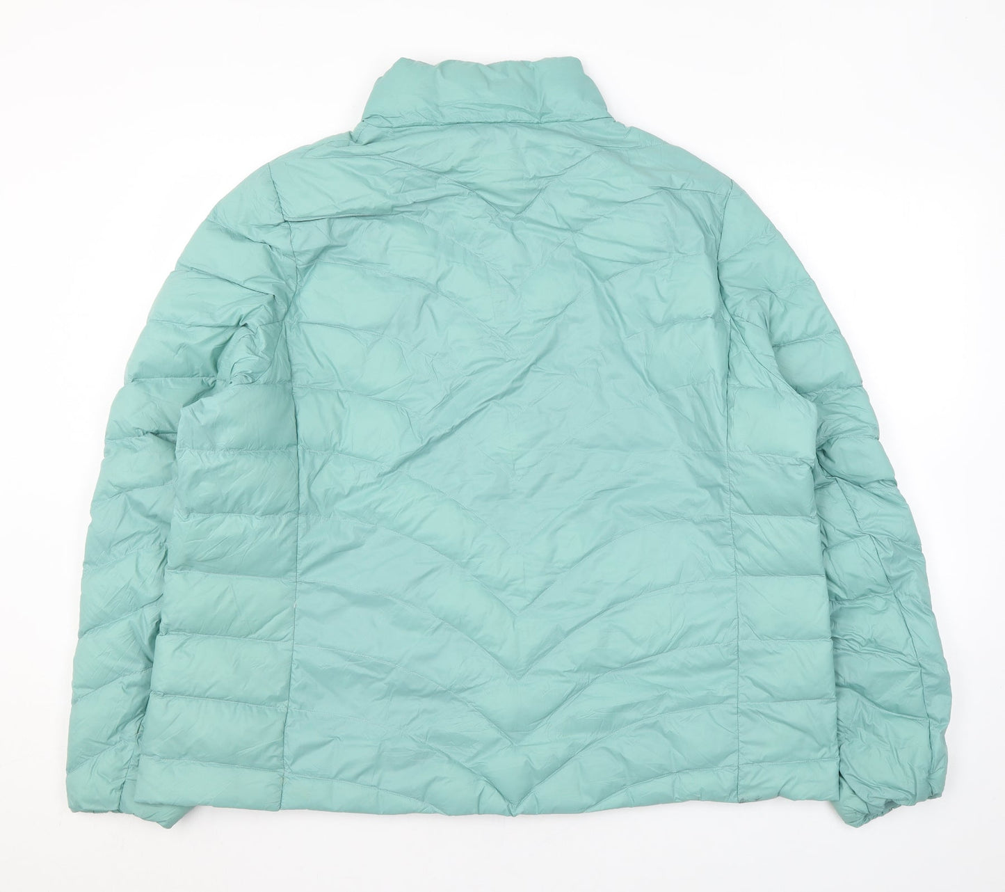 Womens UK Size 20 Marks and Spencer Blue Quilted Coat