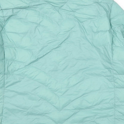 Womens UK Size 20 Marks and Spencer Blue Quilted Coat