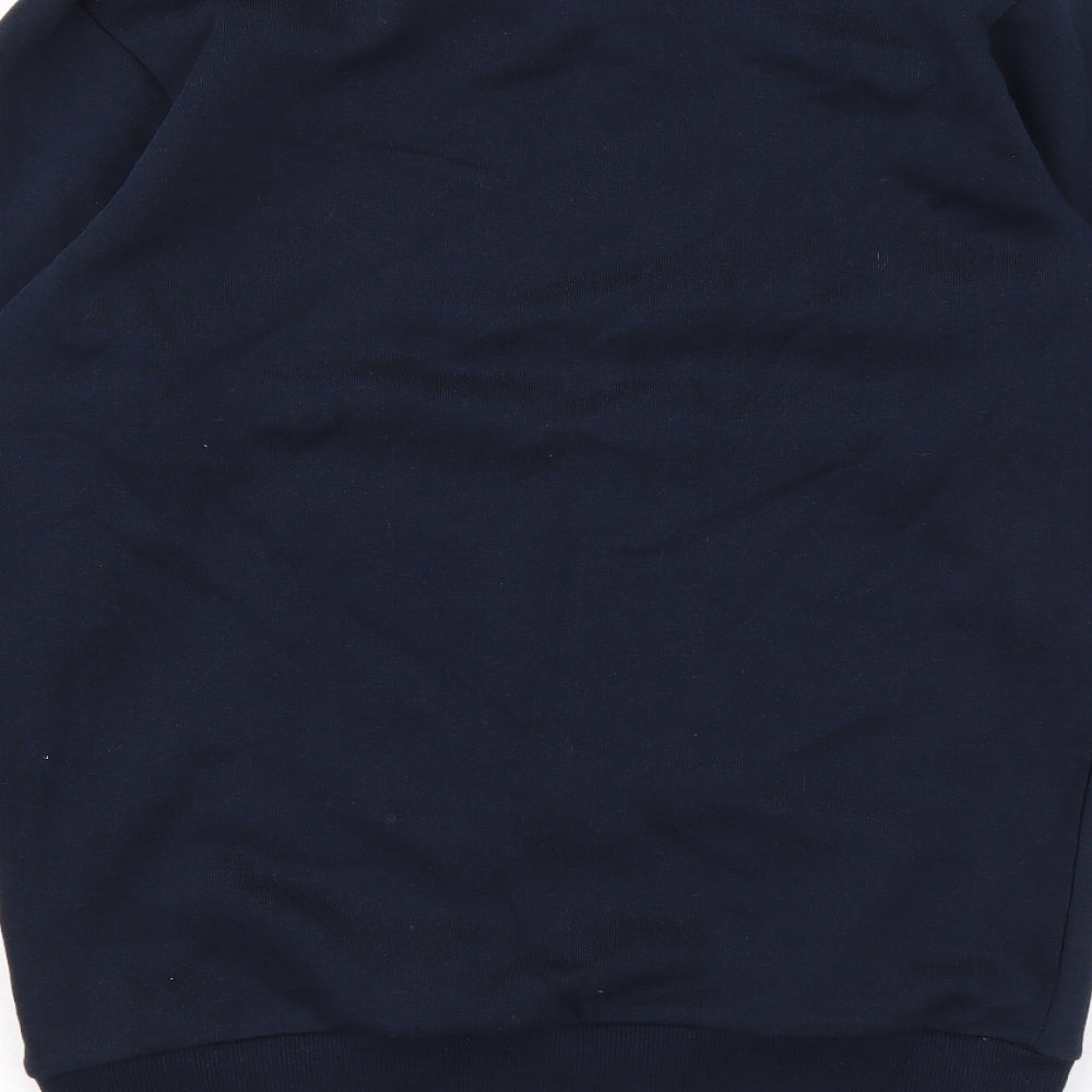 Marks and Spencer Boys Blue Cotton Pullover Sweatshirt Size 12-13 Years Pullover