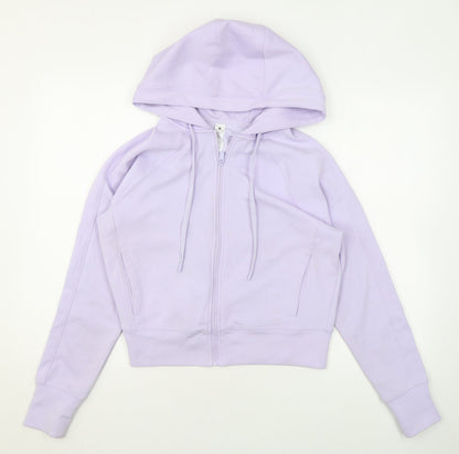 Yogalicious Womens Purple Polyester Full Zip Hoodie Size XL Zip