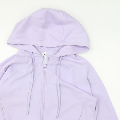 Yogalicious Womens Purple Polyester Full Zip Hoodie Size XL Zip