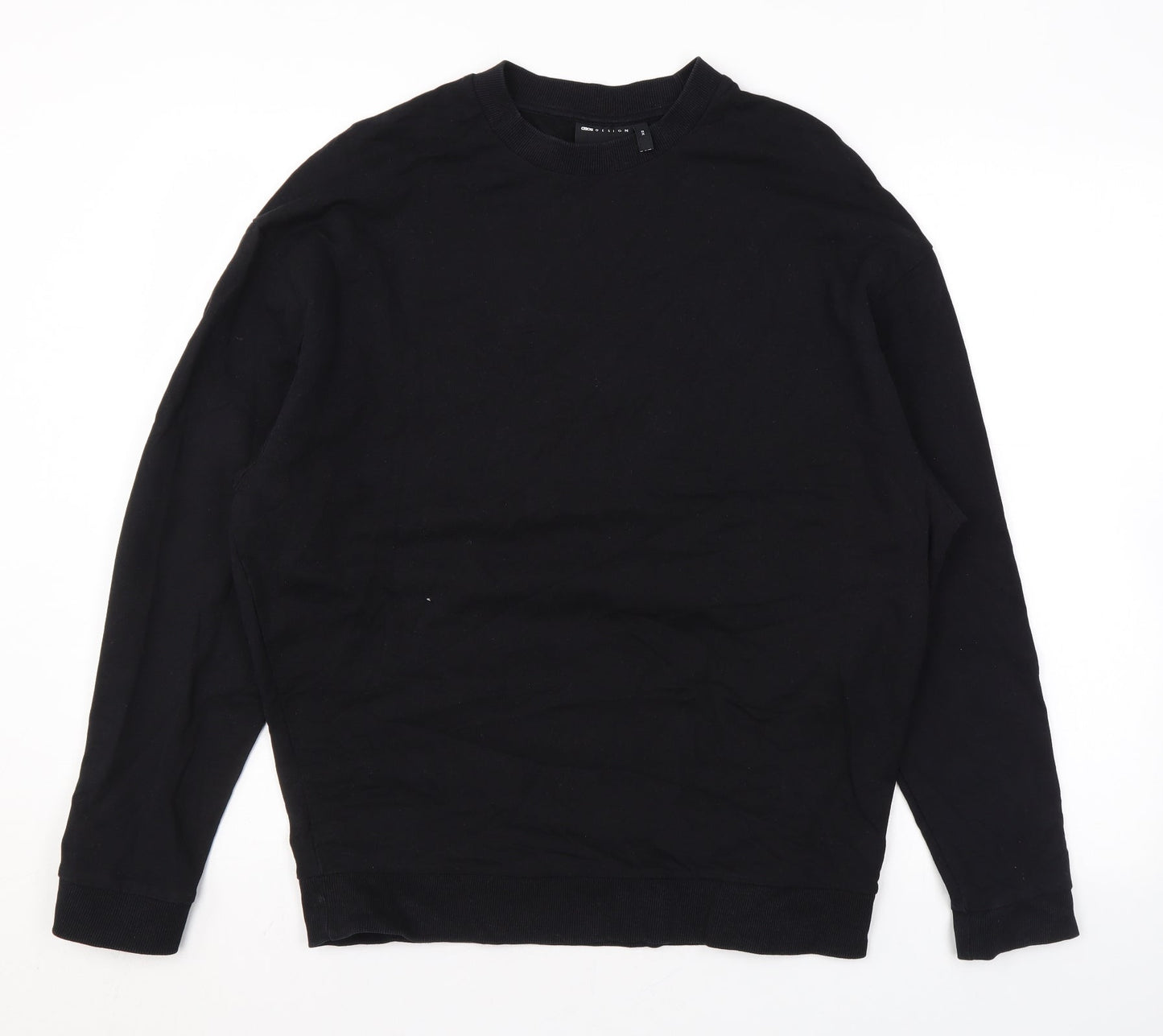 Mens UK Size XS ASOS Black Pullover Sweatshirt