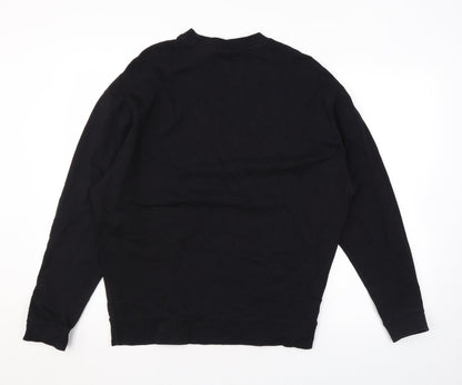 Mens UK Size XS ASOS Black Pullover Sweatshirt