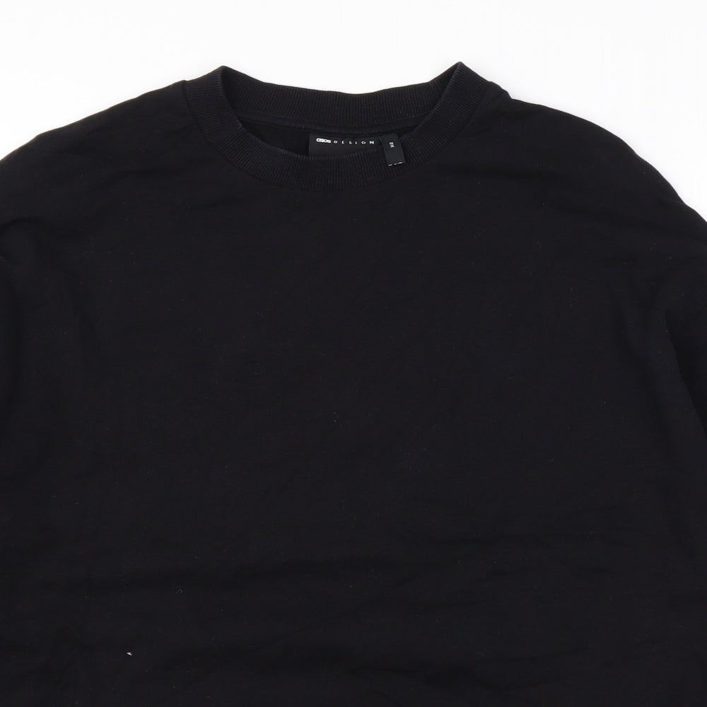 Mens UK Size XS ASOS Black Pullover Sweatshirt