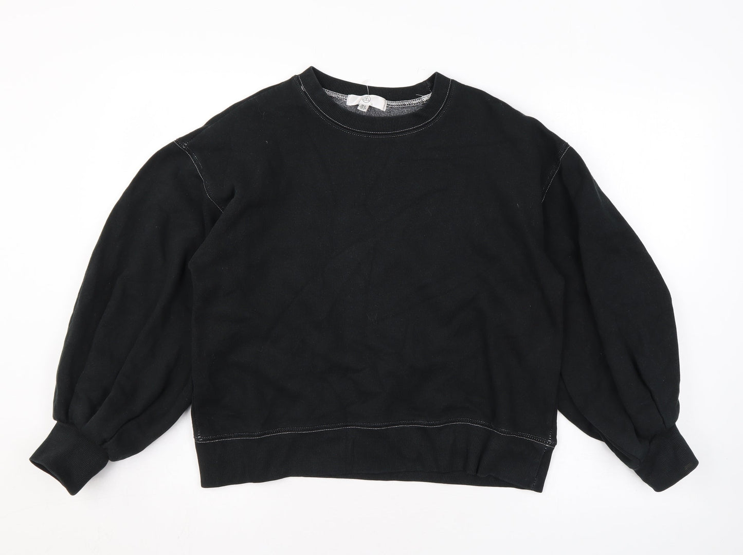 Missguided Womens Black Polyester Pullover Sweatshirt Size 8 Pullover