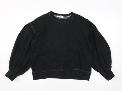 Missguided Womens Black Polyester Pullover Sweatshirt Size 8 Pullover