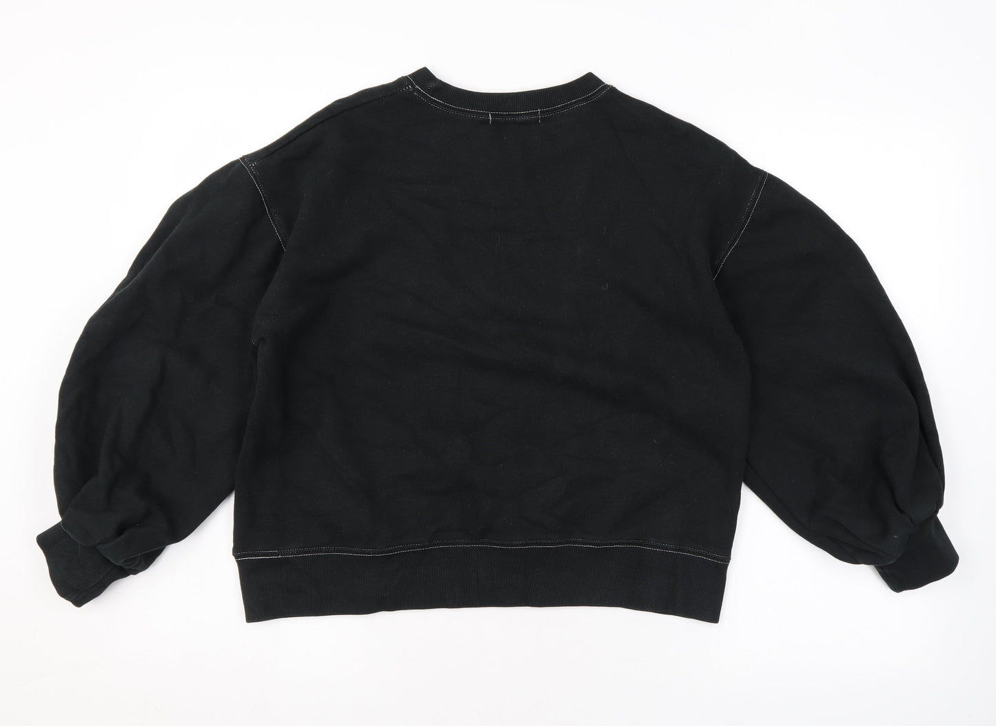 Missguided Womens Black Polyester Pullover Sweatshirt Size 8 Pullover