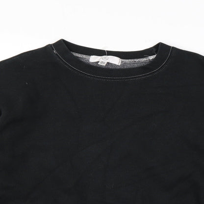 Missguided Womens Black Polyester Pullover Sweatshirt Size 8 Pullover