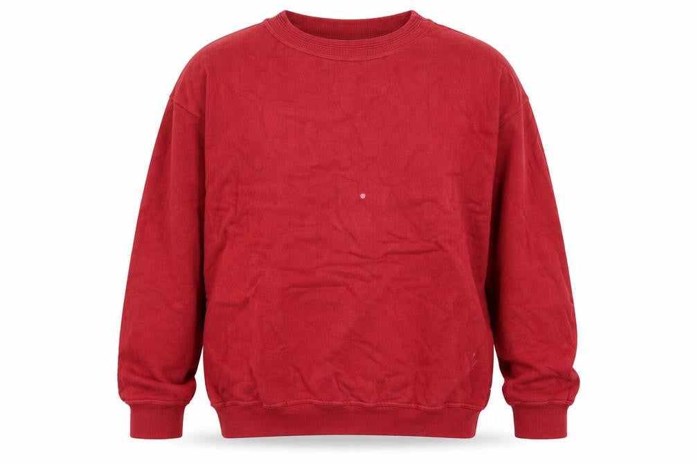 Mens UK Size L Racing Green Red Pullover Sweatshirt