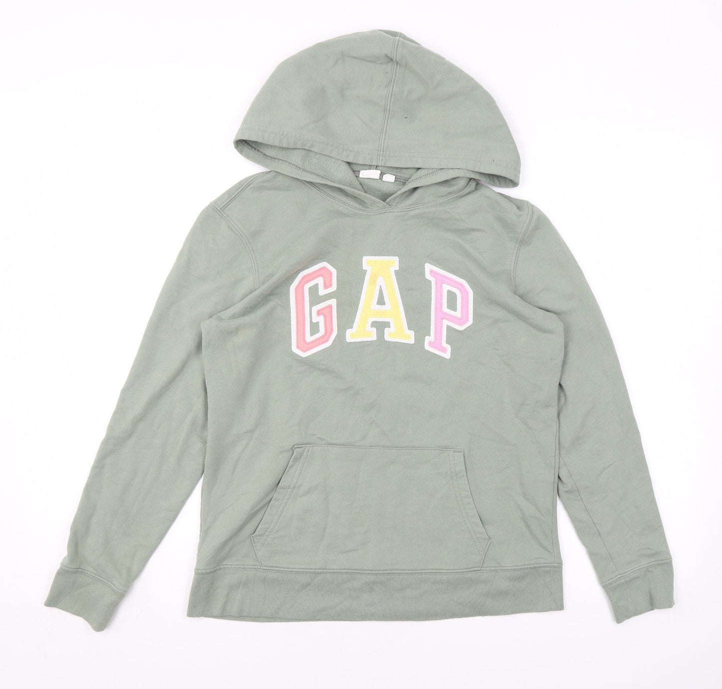 Gap Womens Green Cotton Pullover Hoodie Size XS Pullover