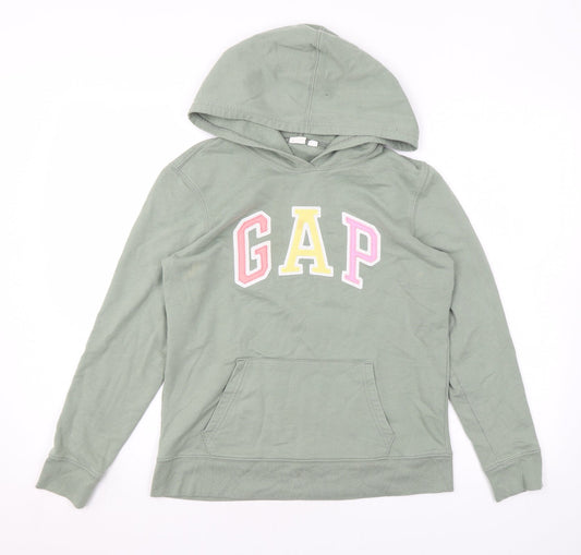 Gap Womens Green Cotton Pullover Hoodie Size XS Pullover