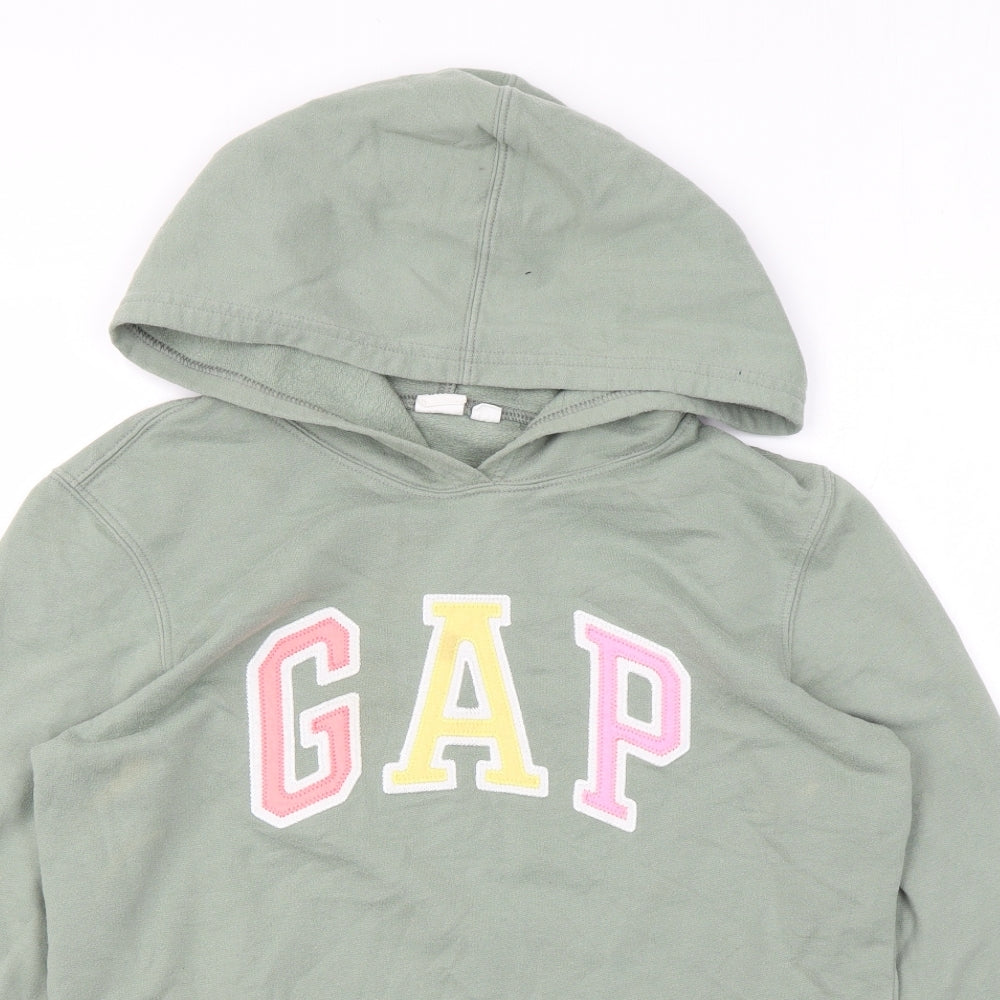Gap Womens Green Cotton Pullover Hoodie Size XS Pullover