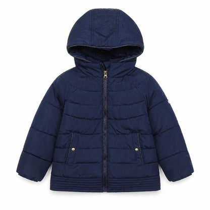 Cyrillus Girls Blue Rain Coat Coat Size 6 Years Zip
