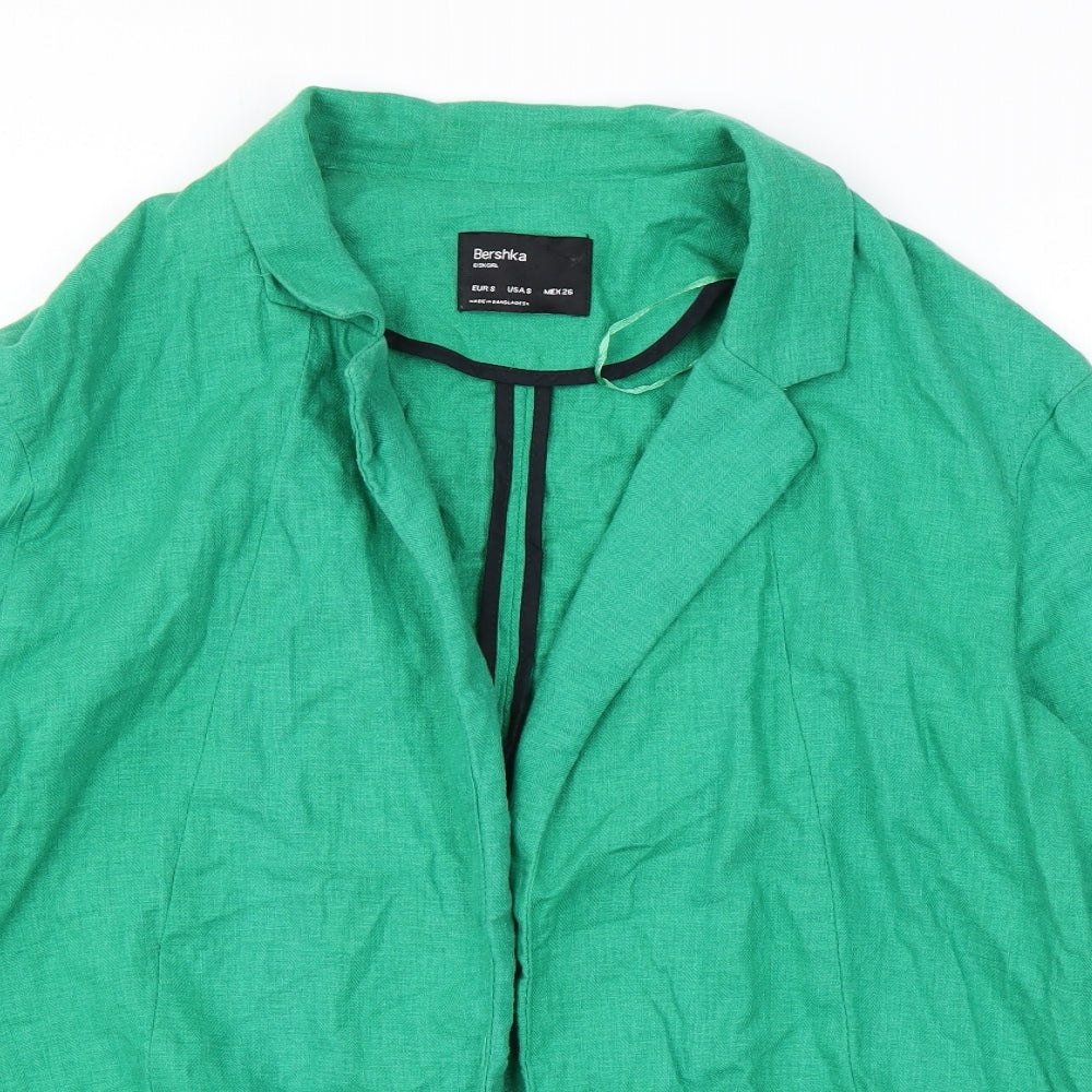 Womens UK Size S Bershka Green Jacket