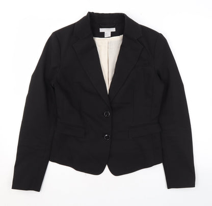 Womens UK Size 8 H&M Black Jacket
