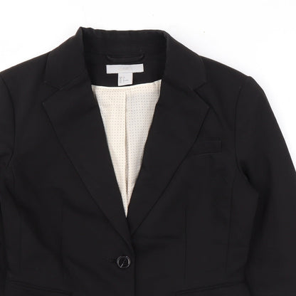 Womens UK Size 8 H&M Black Jacket