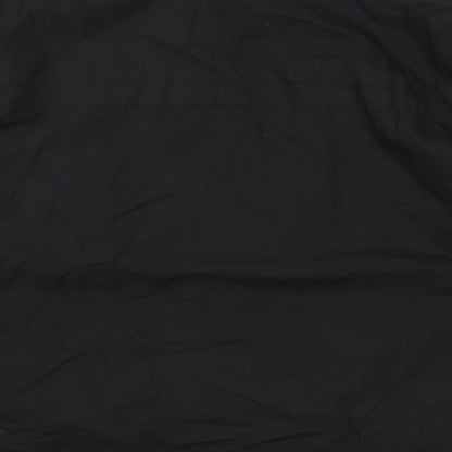 Autograph Womens Black Rain Coat Coat Size XL Zip