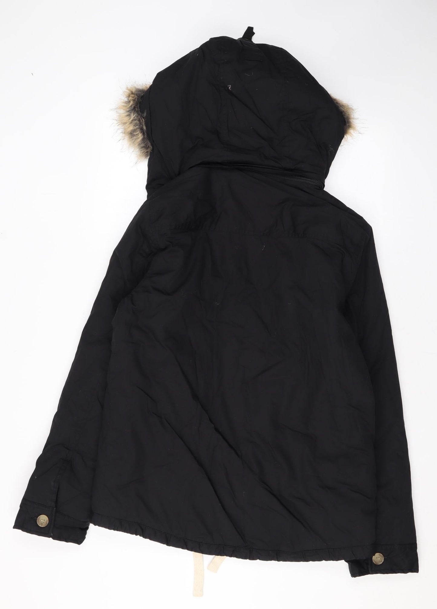 Womens UK Size M Native Youth Black Rain Coat