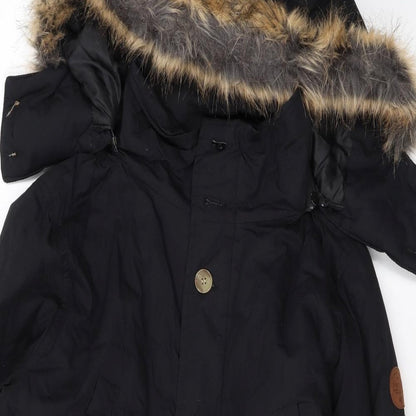 Womens UK Size M Native Youth Black Rain Coat