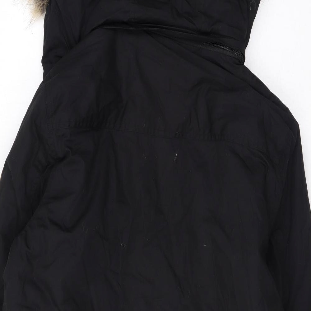 Womens UK Size M Native Youth Black Rain Coat
