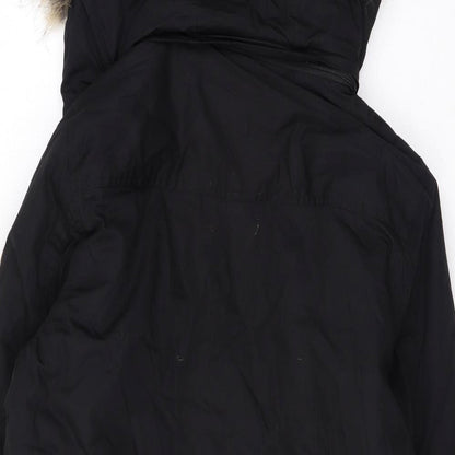 Womens UK Size M Native Youth Black Rain Coat