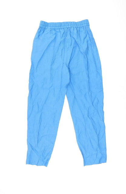 Womens UK Size 8 Marks and Spencer Regular Fit  Blue Trousers