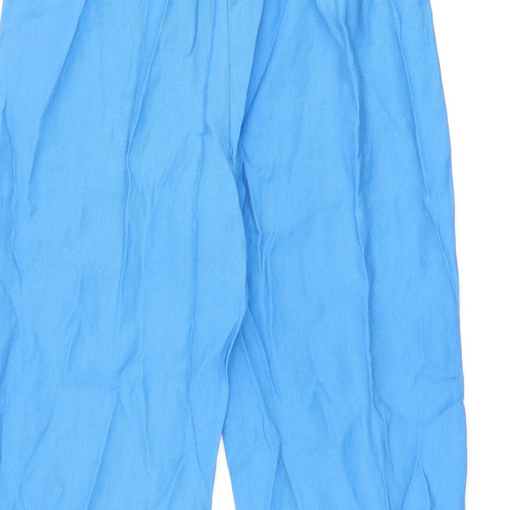 Womens UK Size 8 Marks and Spencer Regular Fit  Blue Trousers