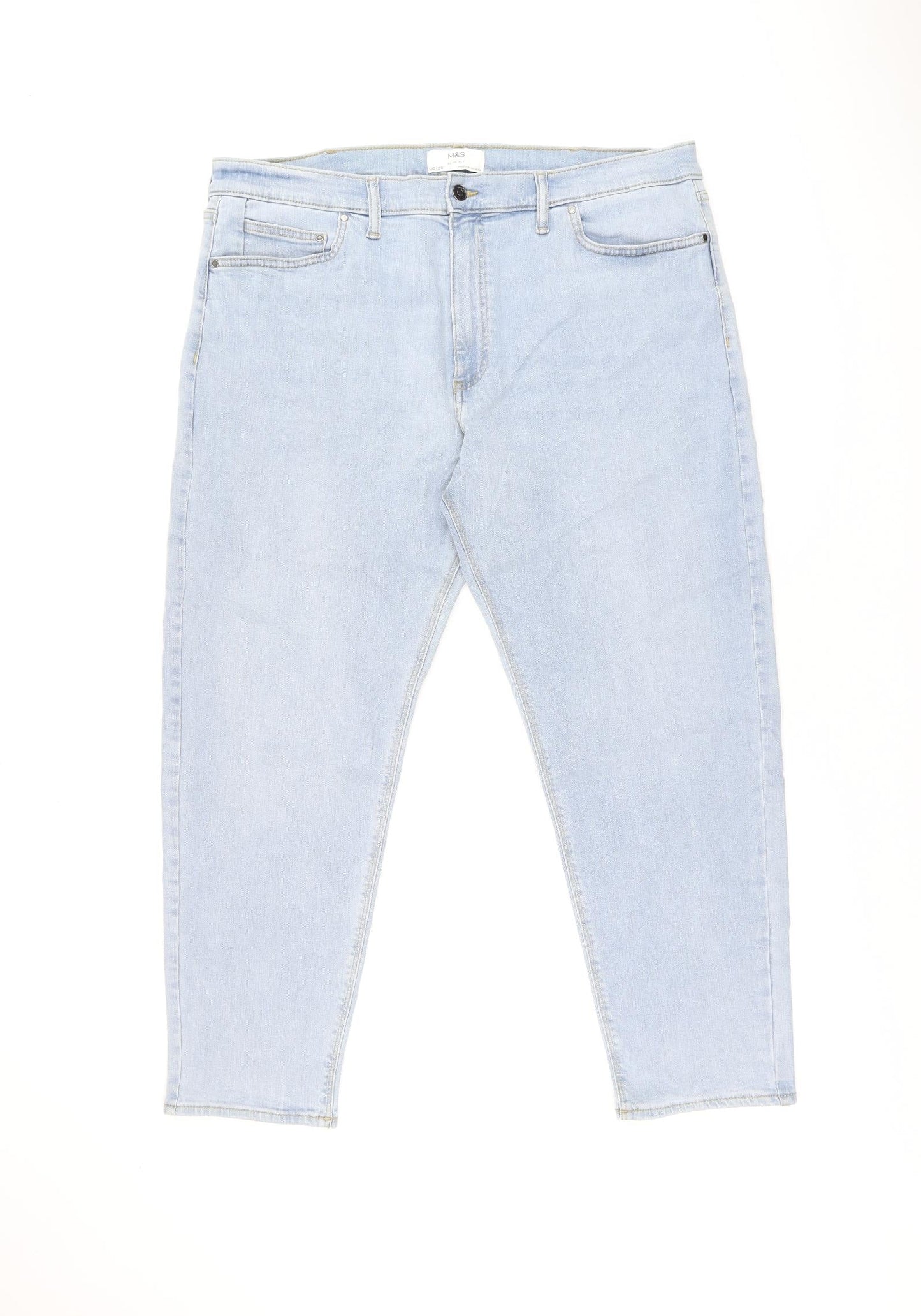 Womens UK Size 40 in Marks and Spencer Regular Fit Skinny Blue Jeans