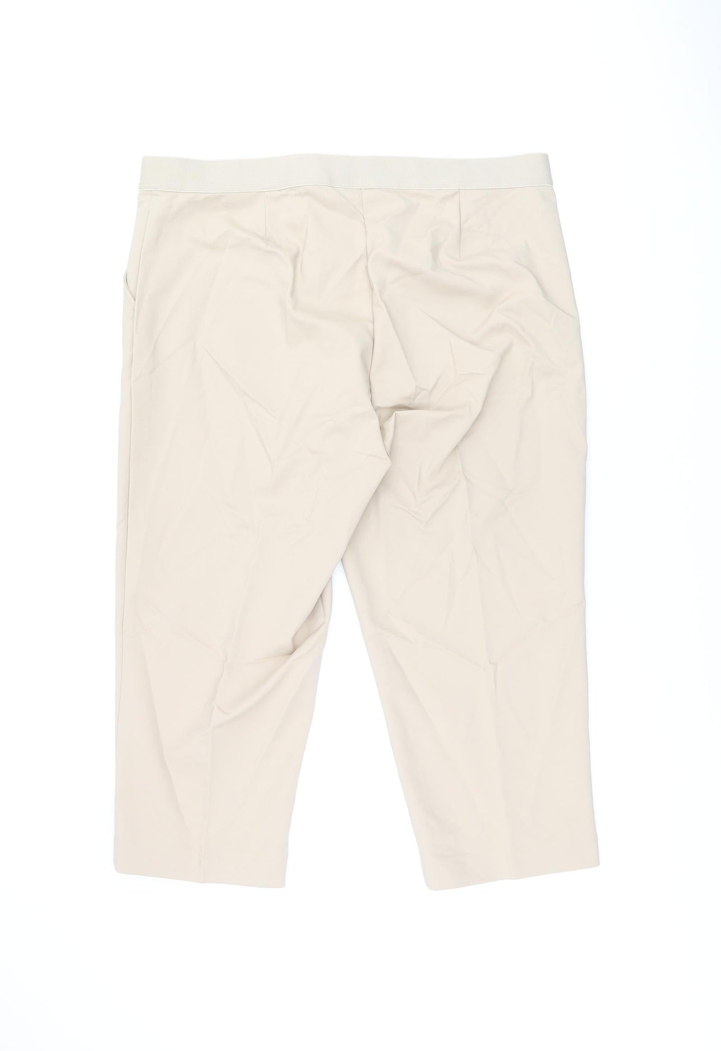 Womens UK Size 20 Marks and Spencer Regular Fit  Beige Trousers
