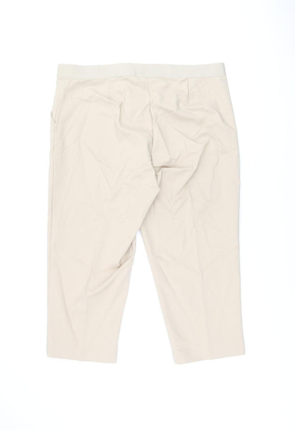 Womens UK Size 20 Marks and Spencer Regular Fit  Beige Trousers