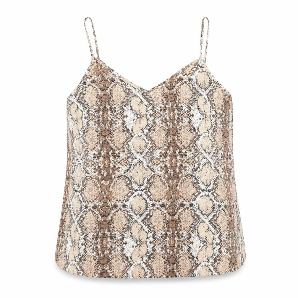 Womens UK Size 12 Marks and Spencer Brown Camisole T-Shirt