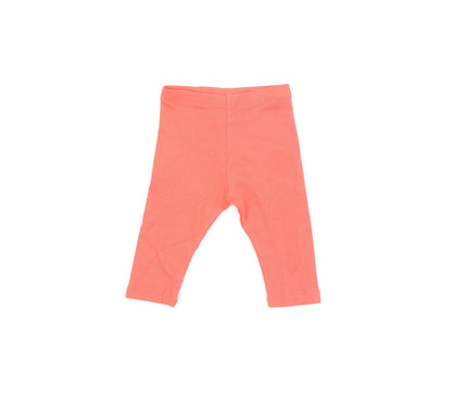 Marks and Spencer Baby Red Cotton Pedal Pusher Leggings Size 3-6 Months Pullover