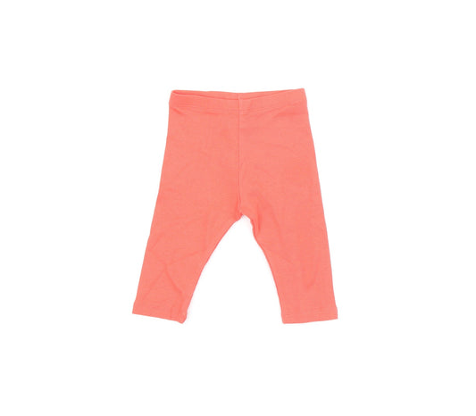 Marks and Spencer Baby Red Cotton Pedal Pusher Leggings Size 3-6 Months Pullover
