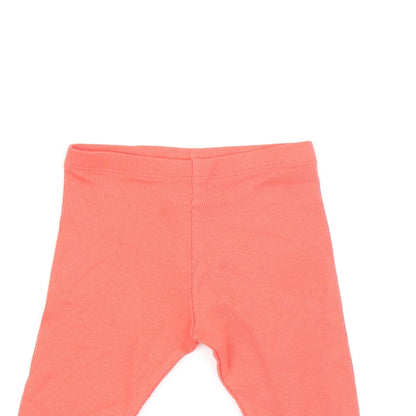 Marks and Spencer Baby Red Cotton Pedal Pusher Leggings Size 3-6 Months Pullover