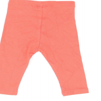 Marks and Spencer Baby Red Cotton Pedal Pusher Leggings Size 3-6 Months Pullover