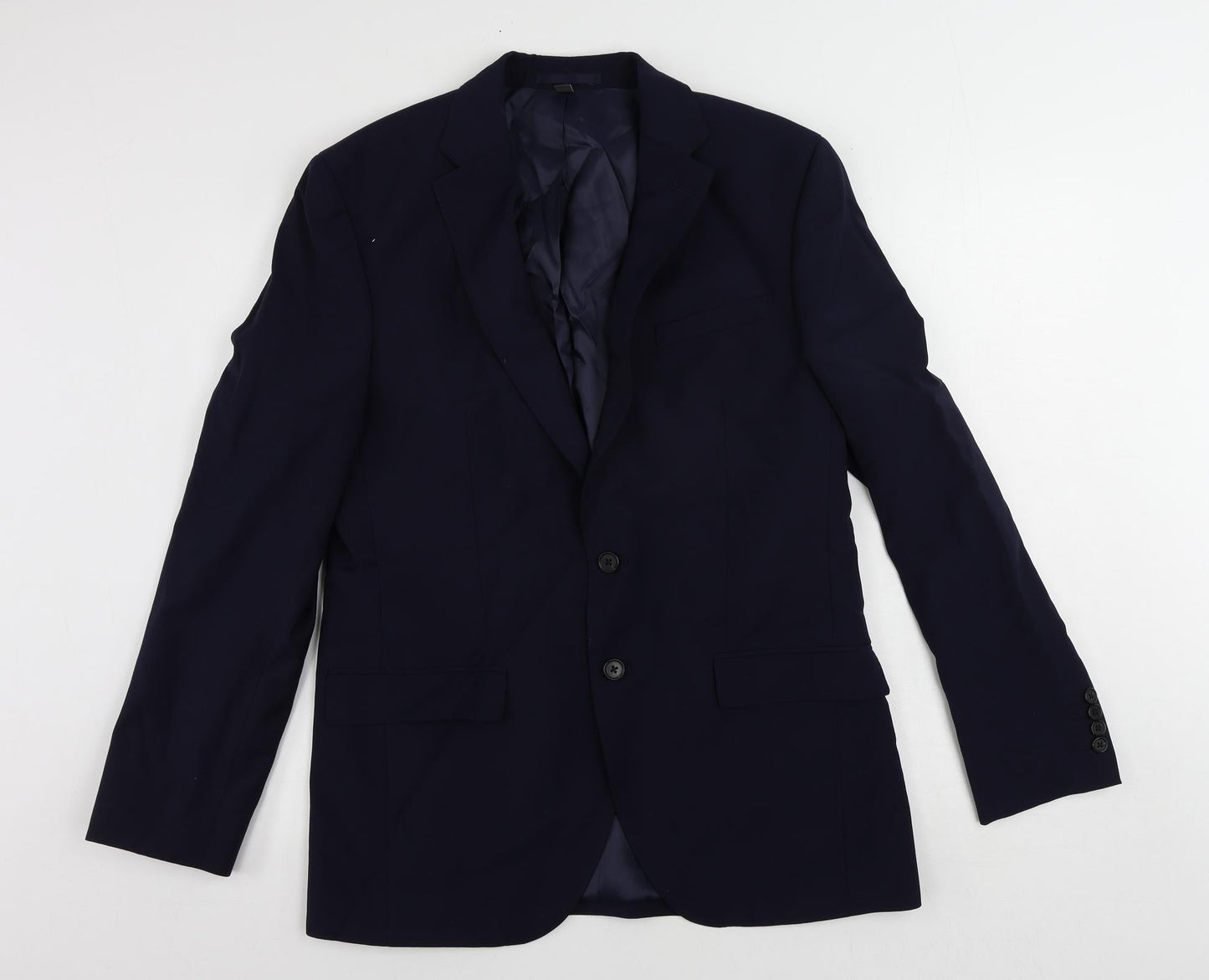 Mens UK Size 40 Marks and Spencer Regular Blue Suit Jacket