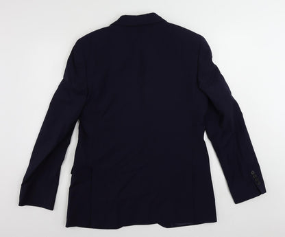 Mens UK Size 40 Marks and Spencer Regular Blue Suit Jacket