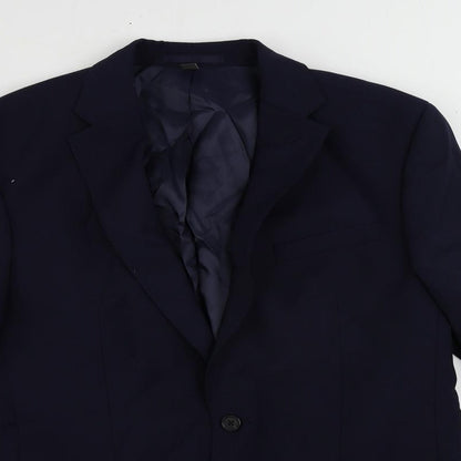 Mens UK Size 40 Marks and Spencer Regular Blue Suit Jacket