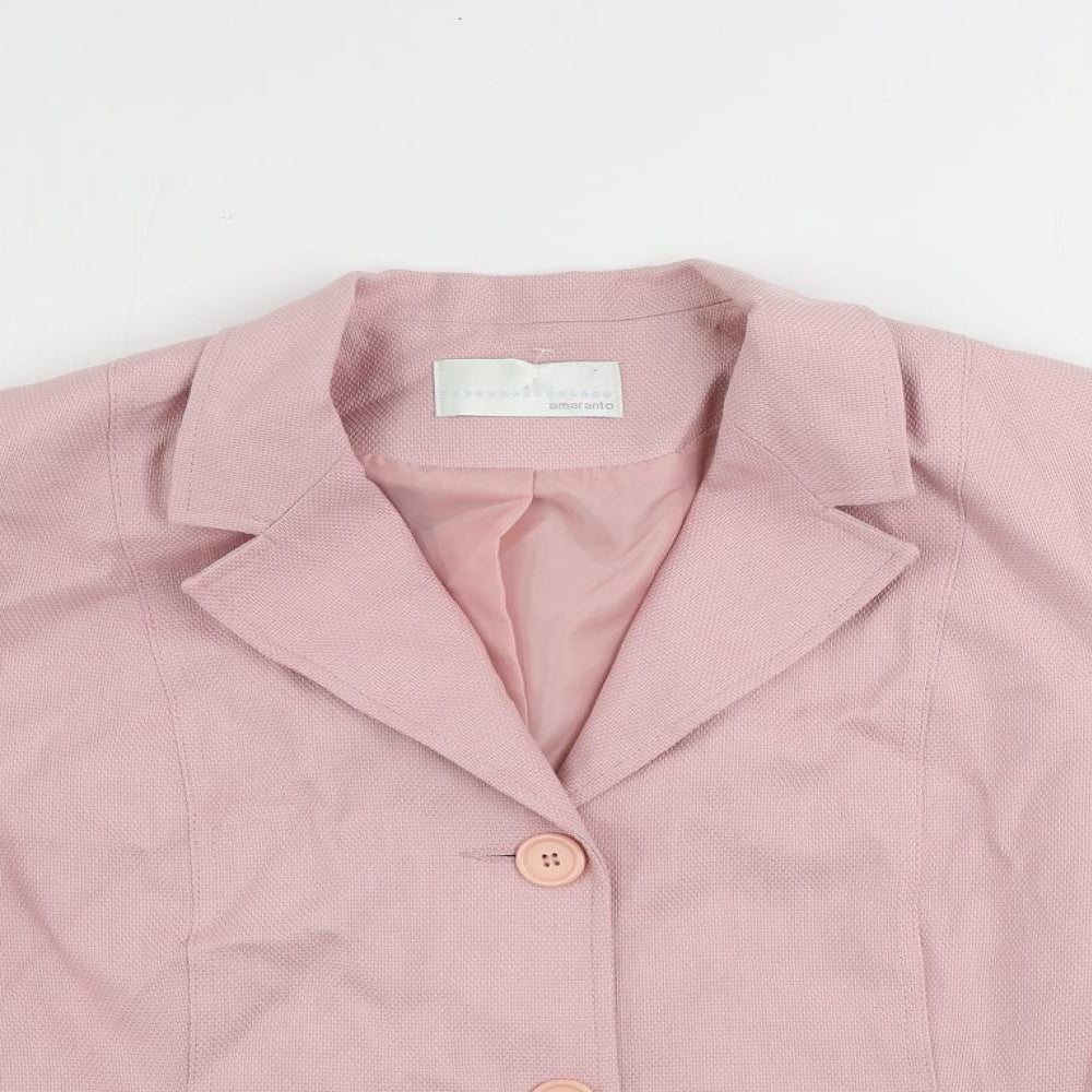 Womens UK Size 20 AMARANTO Pink Jacket