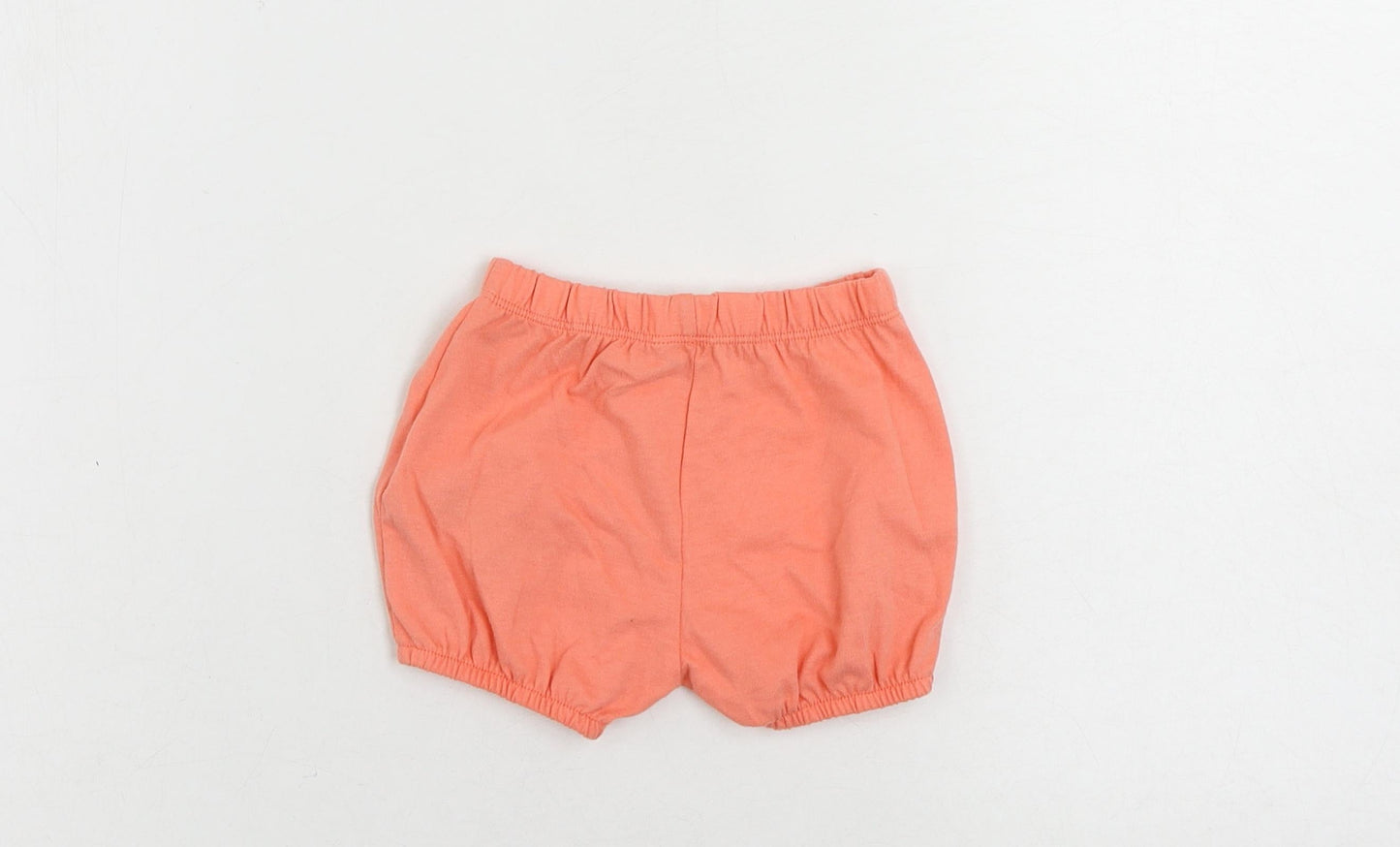 Marks and Spencer Baby Pink Cotton Cropped Trousers Size 3-6 Months Drawstring