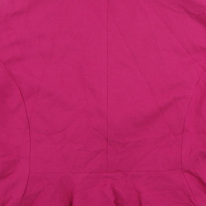 Ariana Womens Pink Jacket Blazer Size 14 Button