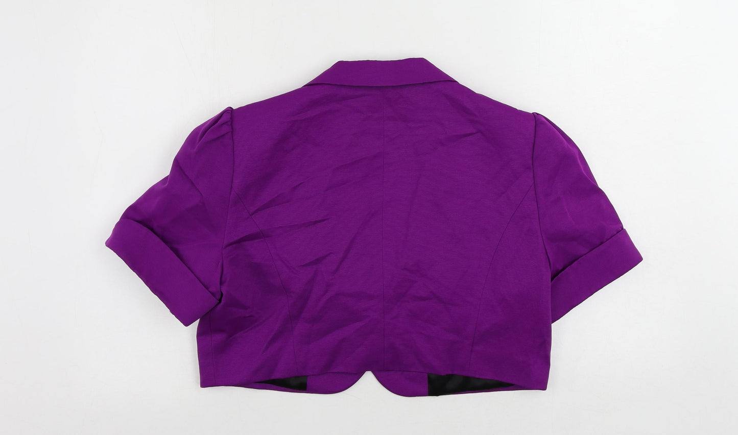 Autograph Womens Purple Jacket Blazer Size 16 Button