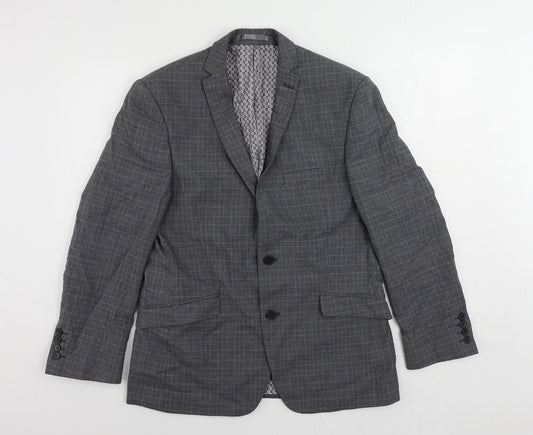 Mens UK Size 40 Limehaus Regular Grey Suit Jacket