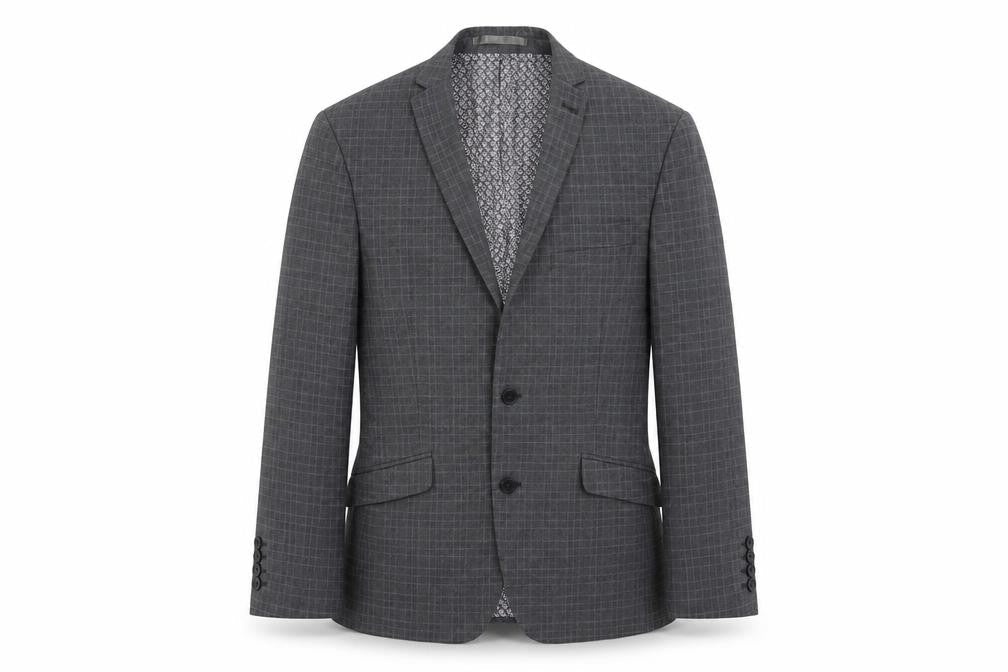 Mens UK Size 40 Limehaus Regular Grey Suit Jacket
