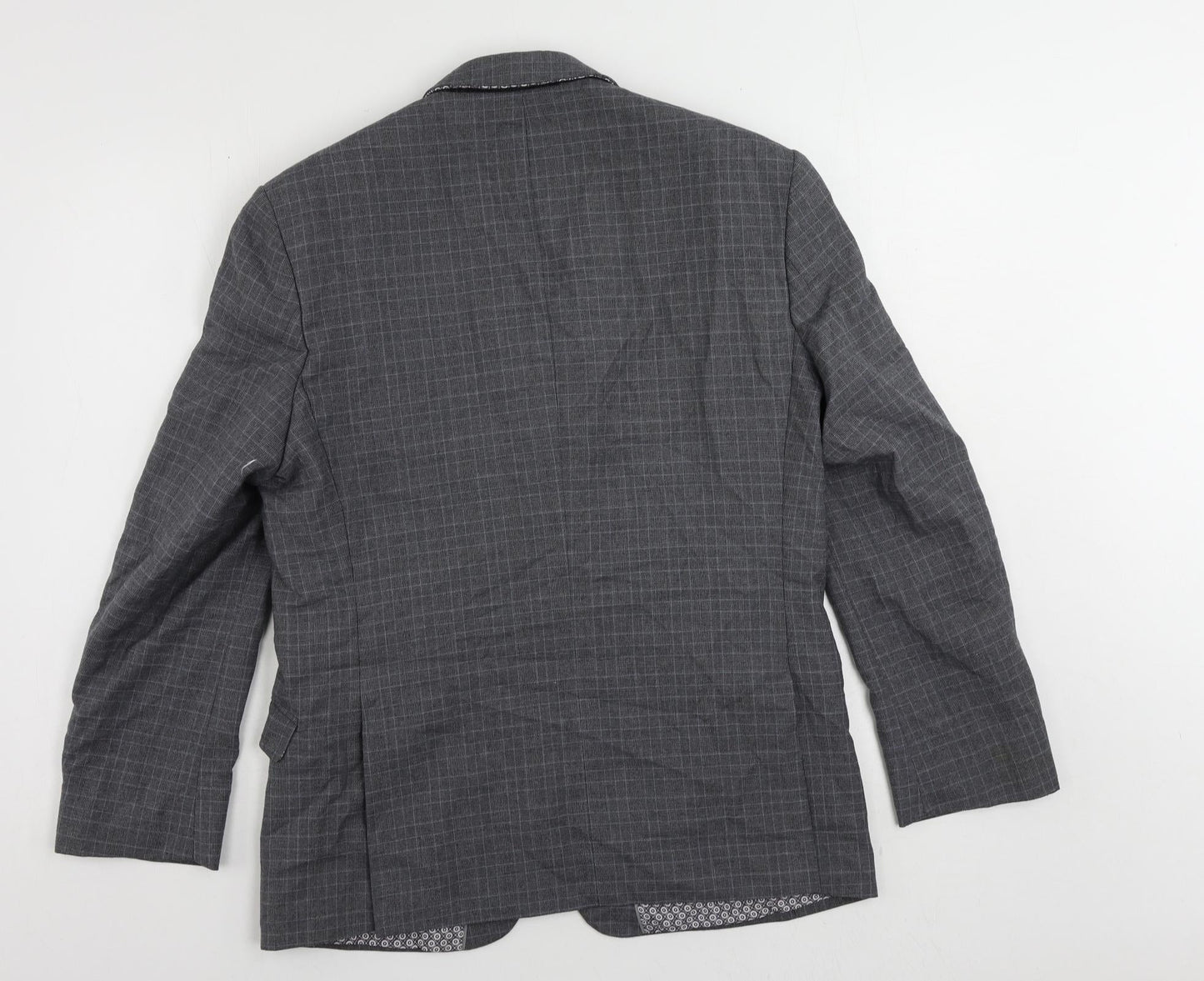 Mens UK Size 40 Limehaus Regular Grey Suit Jacket